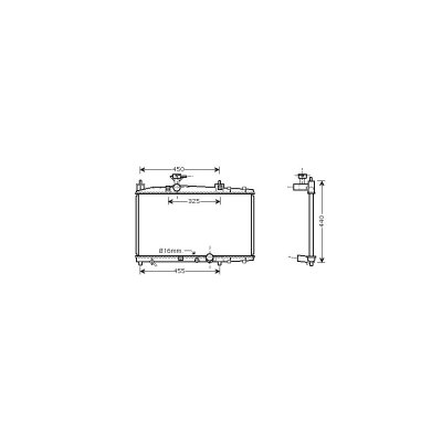 INTERNATIONAL RADIATORS Radiateur refroidissement du moteur 53002317 