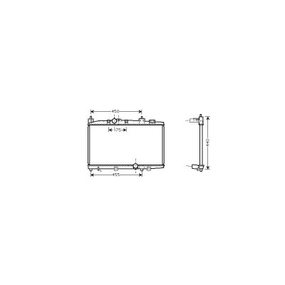 VAN WEZEL Radiateur refroidissement du moteur 53002318 International Radiators