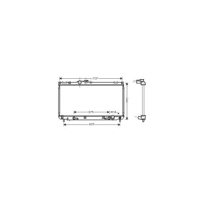 VAN WEZEL Radiateur refroidissement du moteur 53002322 International Radiators
