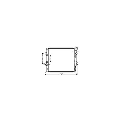 VAN WEZEL Radiateur refroidissement du moteur 53002367 International Radiators