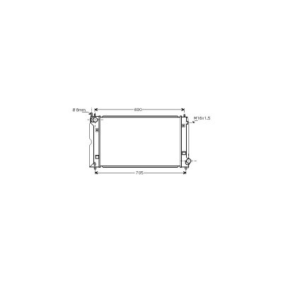 VAN WEZEL Radiateur refroidissement du moteur 53002386 International Radiators