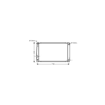 VAN WEZEL Radiateur refroidissement du moteur 53002419 International Radiators