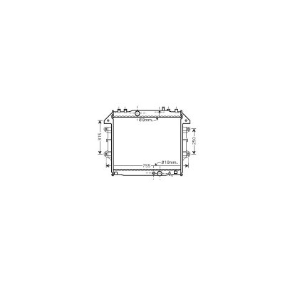 VAN WEZEL Radiateur refroidissement du moteur 53002432 International Radiators