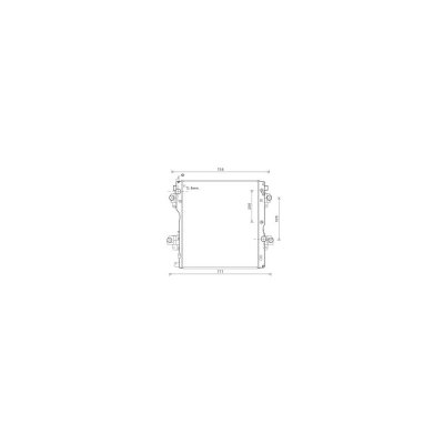 VAN WEZEL Radiateur refroidissement du moteur 53002604 International Radiators