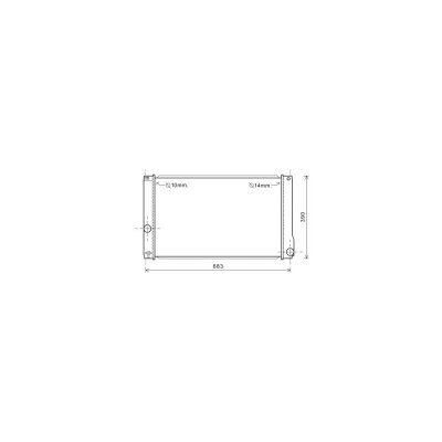 VAN WEZEL Radiateur refroidissement du moteur 53002608 International Radiators