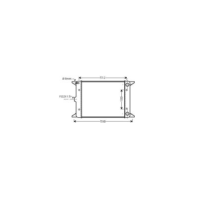 VAN WEZEL Radiateur refroidissement du moteur 58002005 International Radiators