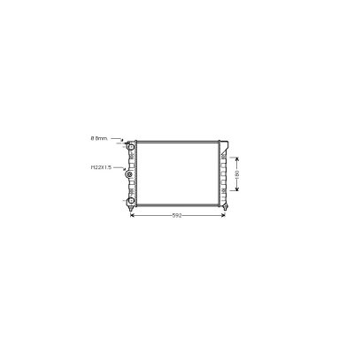 VAN WEZEL Radiateur refroidissement du moteur 58002011 International Radiators