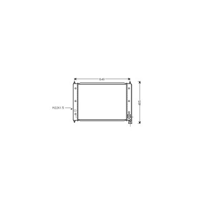 VAN WEZEL Radiateur refroidissement du moteur 58002034 International Radiators