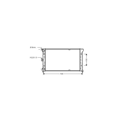 VAN WEZEL Radiateur refroidissement du moteur 58002037 International Radiators 