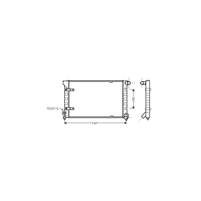 VAN WEZEL Radiateur refroidissement du moteur 58002042 International Radiators