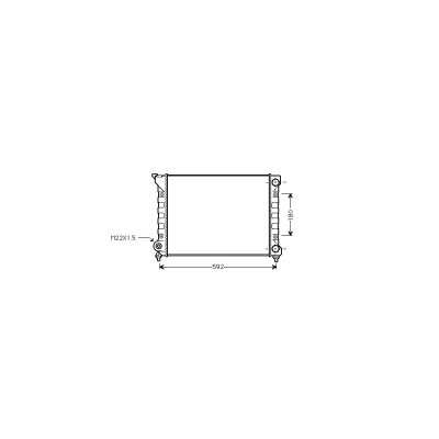 VAN WEZEL Radiateur refroidissement du moteur 58002071 International Radiators