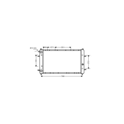 VAN WEZEL Radiateur refroidissement du moteur 58002114 International Radiators