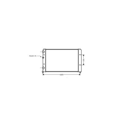 VAN WEZEL Radiateur refroidissement du moteur 58002115 International Radiators