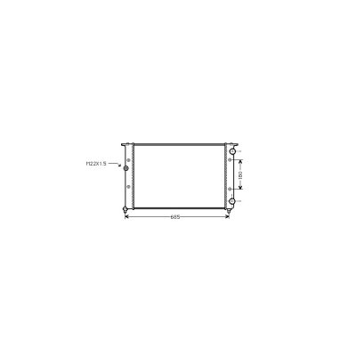 VAN WEZEL Radiateur refroidissement du moteur 58002116 International Radiators