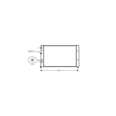 VAN WEZEL Radiateur refroidissement du moteur 58002122 International Radiators