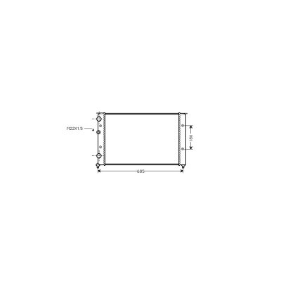 VAN WEZEL Radiateur refroidissement du moteur 58002124 International Radiators
