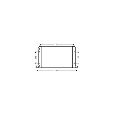 VAN WEZEL Radiateur refroidissement du moteur 58002133 International Radiators