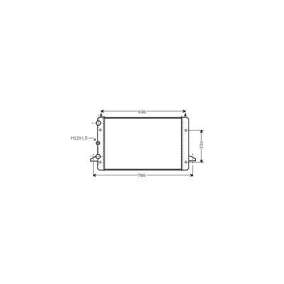 VAN WEZEL Radiateur refroidissement du moteur 58002135 International Radiators