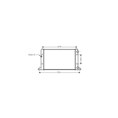 VAN WEZEL Radiateur refroidissement du moteur 58002160 International Radiators