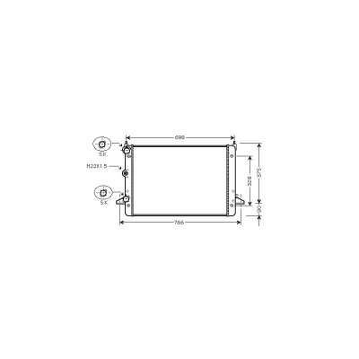 VAN WEZEL Radiateur refroidissement du moteur 58002184 International Radiators