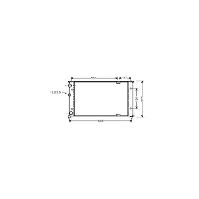 VAN WEZEL Radiateur refroidissement du moteur 58002192 International Radiators