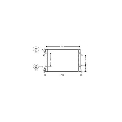 VAN WEZEL Radiateur refroidissement du moteur 58002228 International Radiators