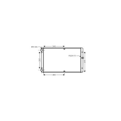 VAN WEZEL Radiateur refroidissement du moteur 58002245 International Radiators