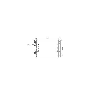 VAN WEZEL Radiateur refroidissement du moteur 58002260 International Radiators