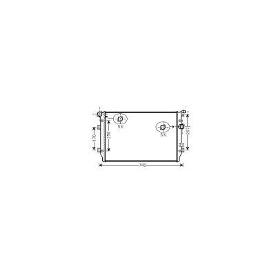 VAN WEZEL Radiateur refroidissement du moteur 58002287 International Radiators