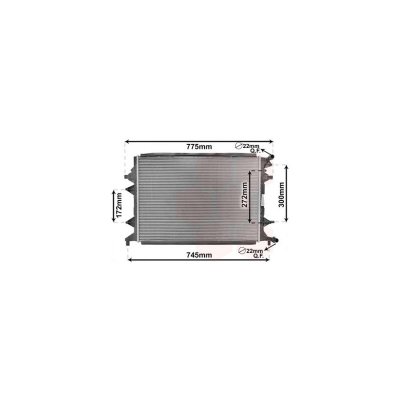 VAN WEZEL Radiateur refroidissement du moteur 58002370 International Radiators