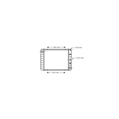 VAN WEZEL Radiateur refroidissement du moteur 59002039 International Radiators