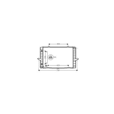 VAN WEZEL Radiateur refroidissement du moteur 59002064 International Radiators