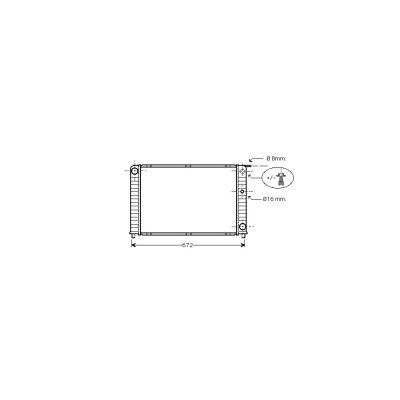 VAN WEZEL Radiateur refroidissement du moteur 59002088 International Radiators