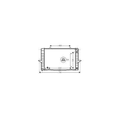 VAN WEZEL Radiateur refroidissement du moteur 59002092 International Radiators