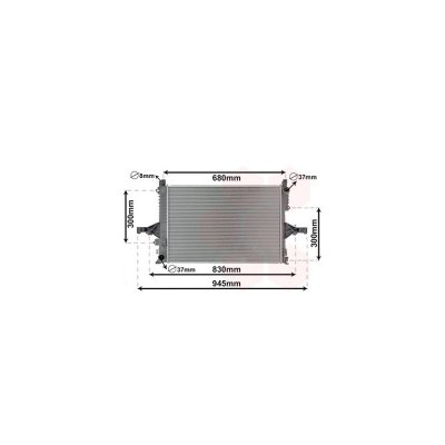 VAN WEZEL Radiateur refroidissement du moteur 59002114 International Radiators