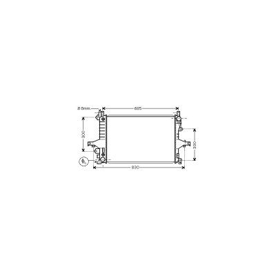 VAN WEZEL Radiateur refroidissement du moteur 59002115 International Radiators