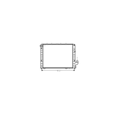 VAN WEZEL Radiateur refroidissement du moteur 73002059 International Radiators