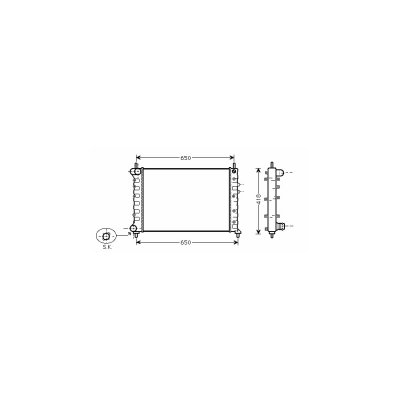 VAN WEZEL Radiateur refroidissement du moteur 73002076 International Radiators