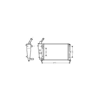 INTERNATIONAL RADIATORS Radiateur refroidissement du moteur 73002081 