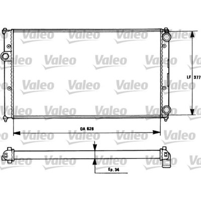 VALEO Radiateur refroidissement du moteur 731265 