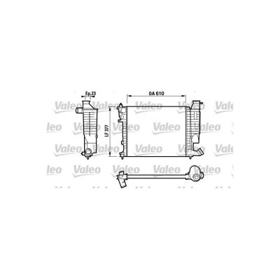 VALEO Radiateur refroidissement du moteur 732535 