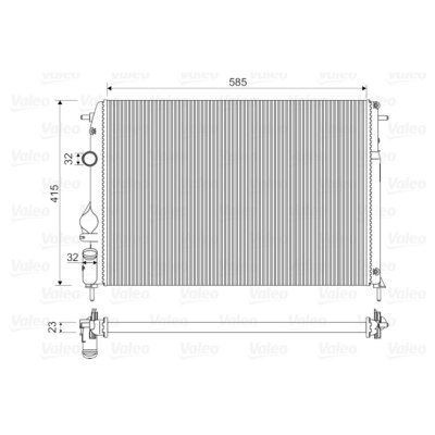 VALEO Radiateur refroidissement du moteur 732866 