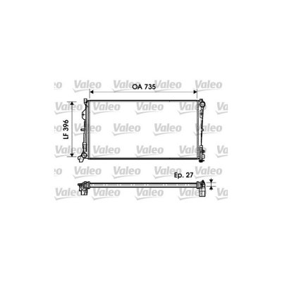 VALEO Radiateur refroidissement du moteur 732956 