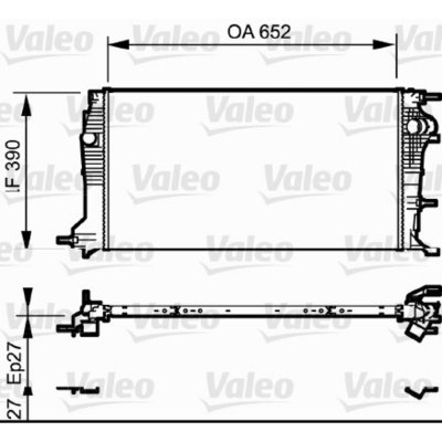 VALEO Radiateur refroidissement du moteur 735182 
