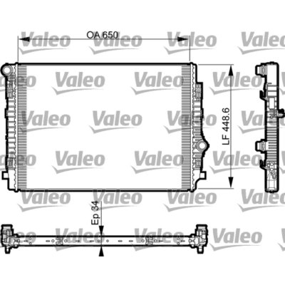 VALEO Radiateur refroidissement du moteur 735549 