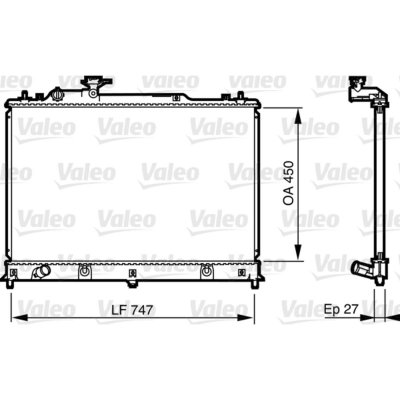 VALEO Radiateur refroidissement du moteur 735577 