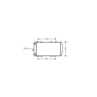 VAN WEZEL Radiateur refroidissement du moteur 76002004 International Radiators