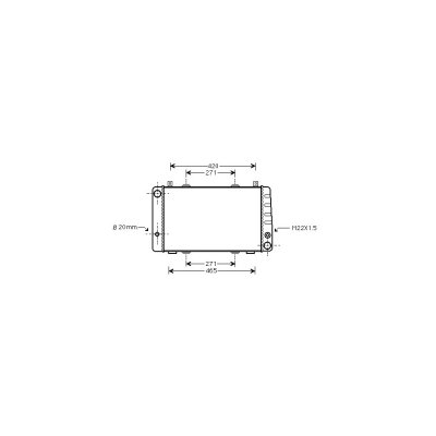 VAN WEZEL Radiateur refroidissement du moteur 76002009 International Radiators