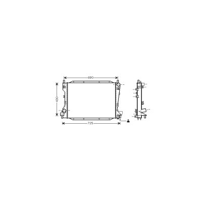 VAN WEZEL Radiateur refroidissement du moteur 77002035 International Radiators