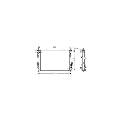 VAN WEZEL Radiateur refroidissement du moteur 77002037 International Radiators